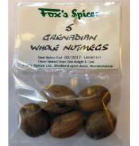 Fox's Spice - 5 Grenadian Whole Nutmegs